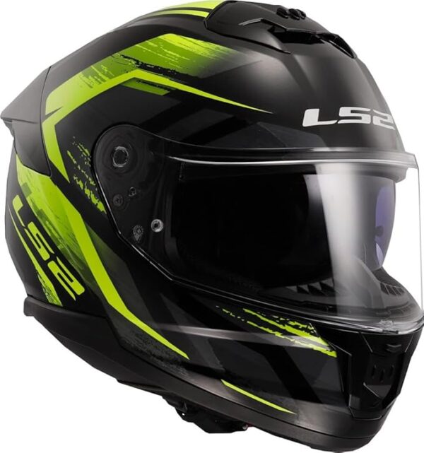 CASCO LS2 FF808 STREAM II FURY NEGRO AMARILLO - Imagen 6