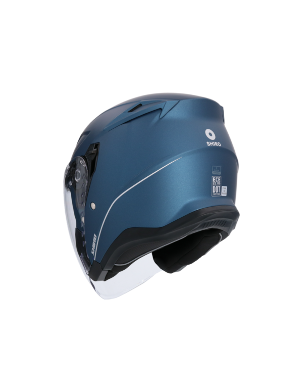 CASCO SHIRO CAPRI AZUL MATE - Imagen 4