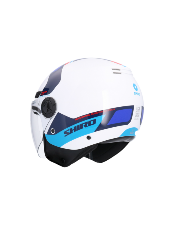 CASCO SHIRO KIOTO KALOS BLANCO_AZUL - Imagen 4