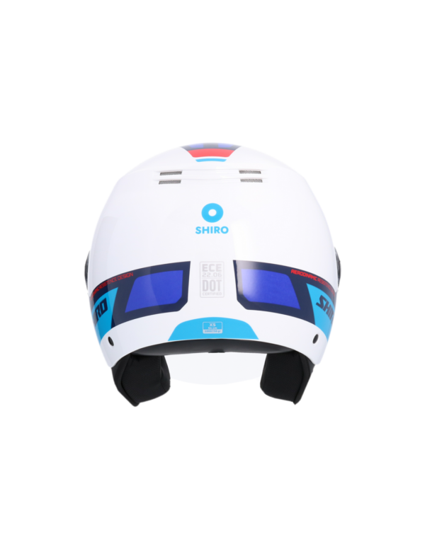 CASCO SHIRO KIOTO KALOS BLANCO_AZUL - Imagen 5