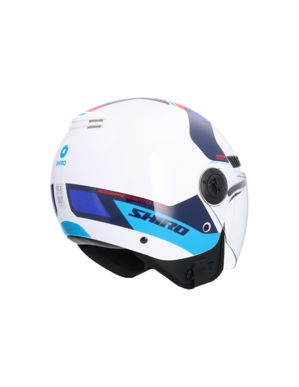 CASCO SHIRO KIOTO KALOS BLANCO_AZUL - Imagen 6