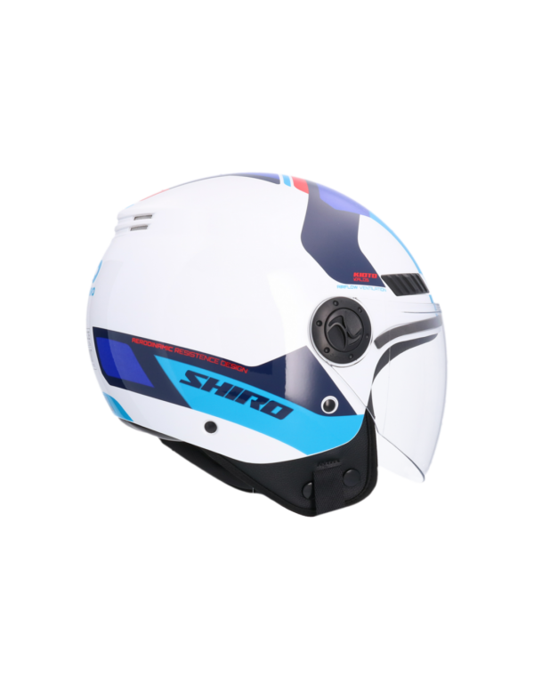 CASCO SHIRO KIOTO KALOS BLANCO_AZUL - Imagen 7