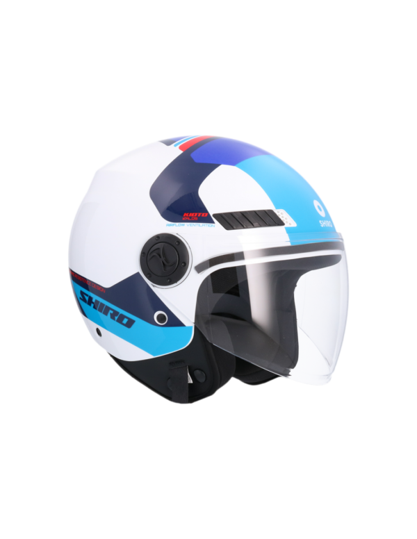 CASCO SHIRO KIOTO KALOS BLANCO_AZUL - Imagen 8