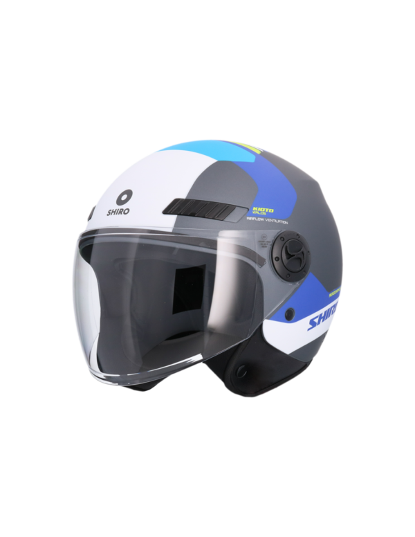 CASCO SHIRO KIOTO KALOS TITANIUM MATE AZUL