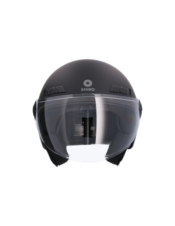 CASCO SHIRO SH-62 KIOTO NEGRO MATE - Imagen 2