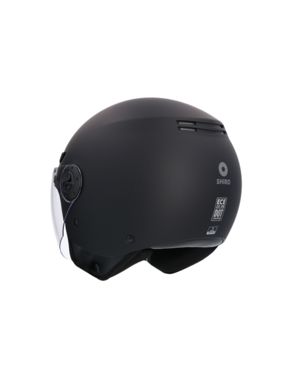CASCO SHIRO SH-62 KIOTO NEGRO MATE - Imagen 7