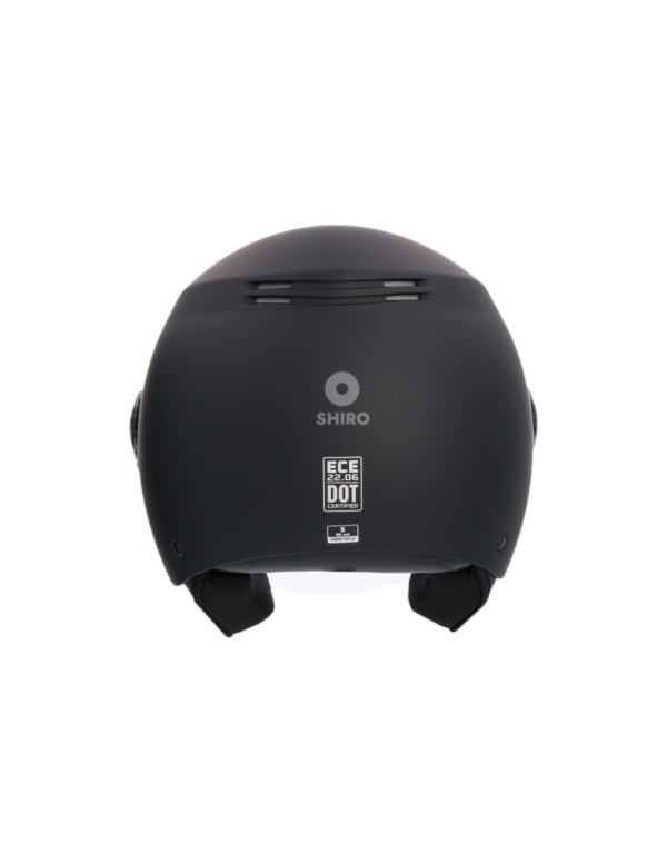 CASCO SHIRO SH-62 KIOTO NEGRO MATE - Imagen 6